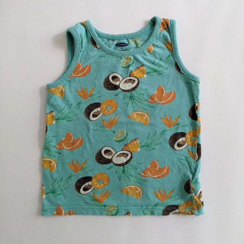 Old Navy Tropical Print Tank Top